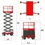 Ножничный подъемник несамоходный QX-030-160 OXLIFT (г/п 300 кг, в/п 16 м)