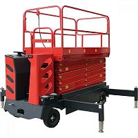 Самоходный ножничный подъемник QZ-030-110 WD OXLIFT (г/п 300 кг, в/п 11 м)