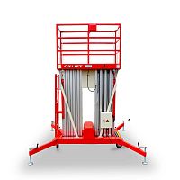 Телескопический двухмачтовый подъемник ZX-2-140 AC OXLIFT (г/п 200 кг, в/п 14 м)