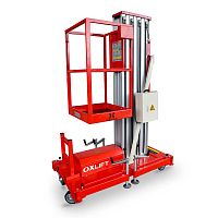 Телескопический одномачтовый подъемник ZX-1-100 AC OXLIFT (г/п 125 кг, в/п 10 м)