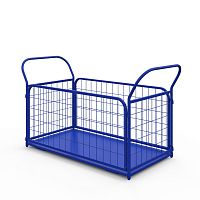 Платформенная тележка с сетчатыми бортами ТC 7 - 800х1400 мм без комплекта колёс
